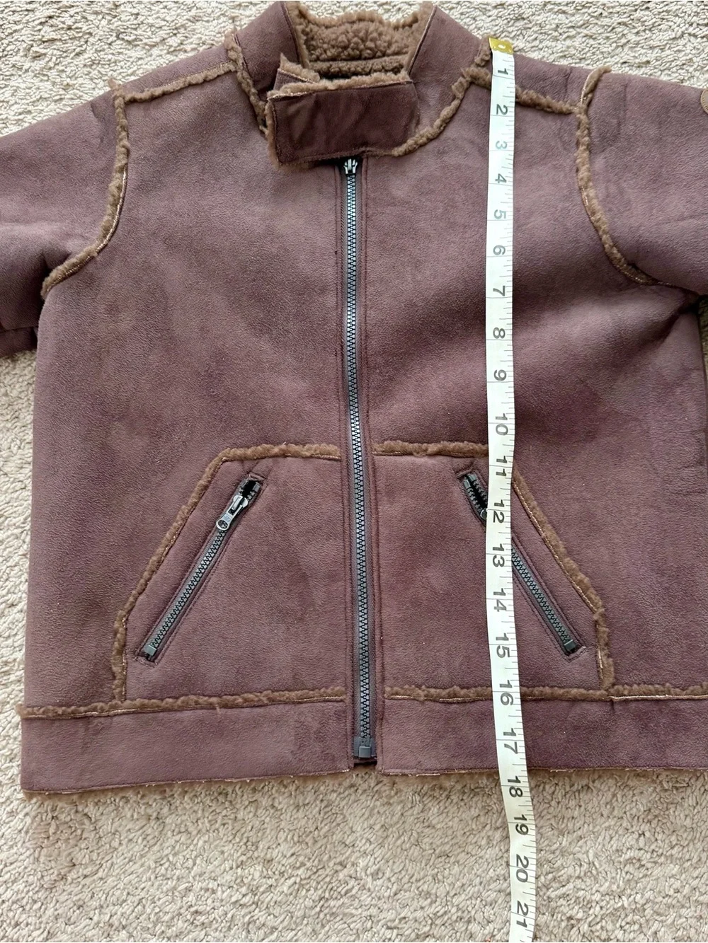 The Children’s Place 4t Boys Jacket Brown Coat With Zipper